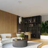 Aluminium Pendant Light With Karbon 3P Lamp - Deep Space