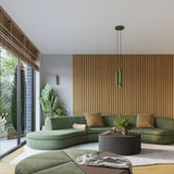 Aluminium Pendant Light With Karbon 3P Lamp - Deep Space