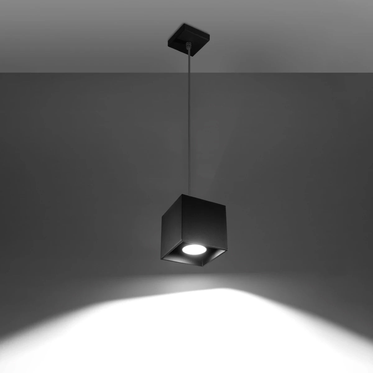 Aluminium Pendant Light With Quad 1 Lamp - Deep Space