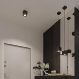 Aluminium Pendant Light With Quad 1 Lamp - Deep Space