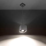 Aluminium Pendant Light With Quad 1 Lamp - Deep Space