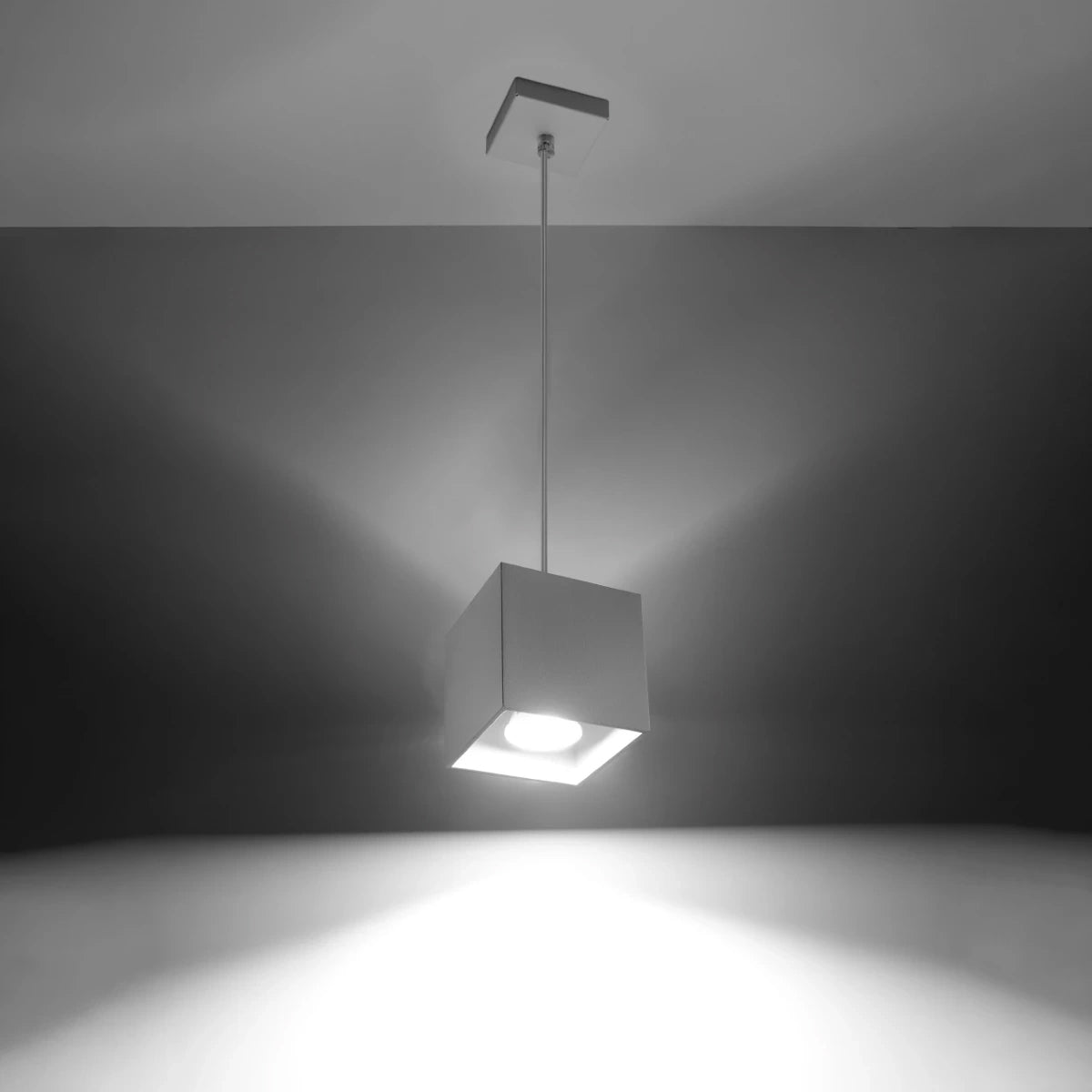 Aluminium Pendant Light With Quad 1 Lamp - Deep Space