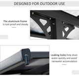 Aluminium Retractable Pergola Canopy 435cm Width x 302cm Depth - Velmora