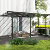 Aluminium Retractable Pergola Canopy 435cm Width x 302cm Depth - Velmora