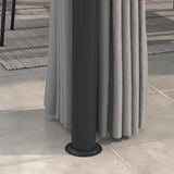 Aluminium Softtop Gazebo 296cm Width x 296cm Depth With Curtains - Velmora