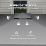 Aluminium Softtop Gazebo 296cm Width x 296cm Depth With Curtains - Velmora