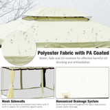 Aluminium Softtop Gazebo 390cm Width x 290cm Depth With Curtains And Netting - Velmora