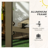 Aluminium Stacking Garden Chairs in Set of 2 - Velmora