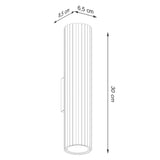 Aluminium Wall Light With Karbon 30 Lamp - Deep Space