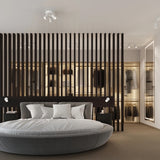 Aluminium Wall Light With Karbon Lamp And With A Switch - Deep Space