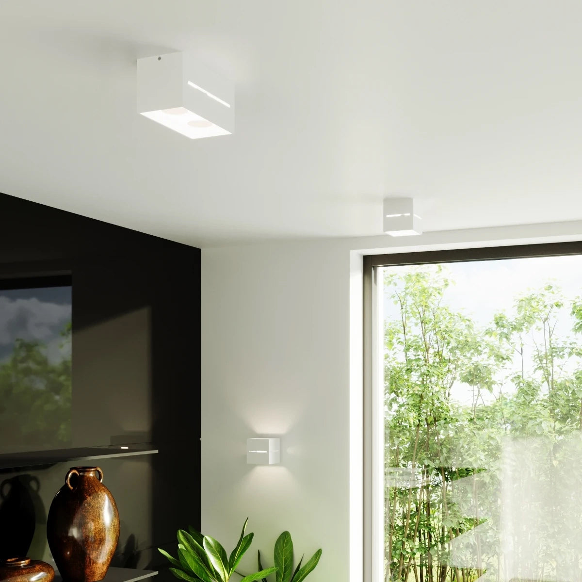 Aluminium Wall Light With Lobo Lamp - Deep Space