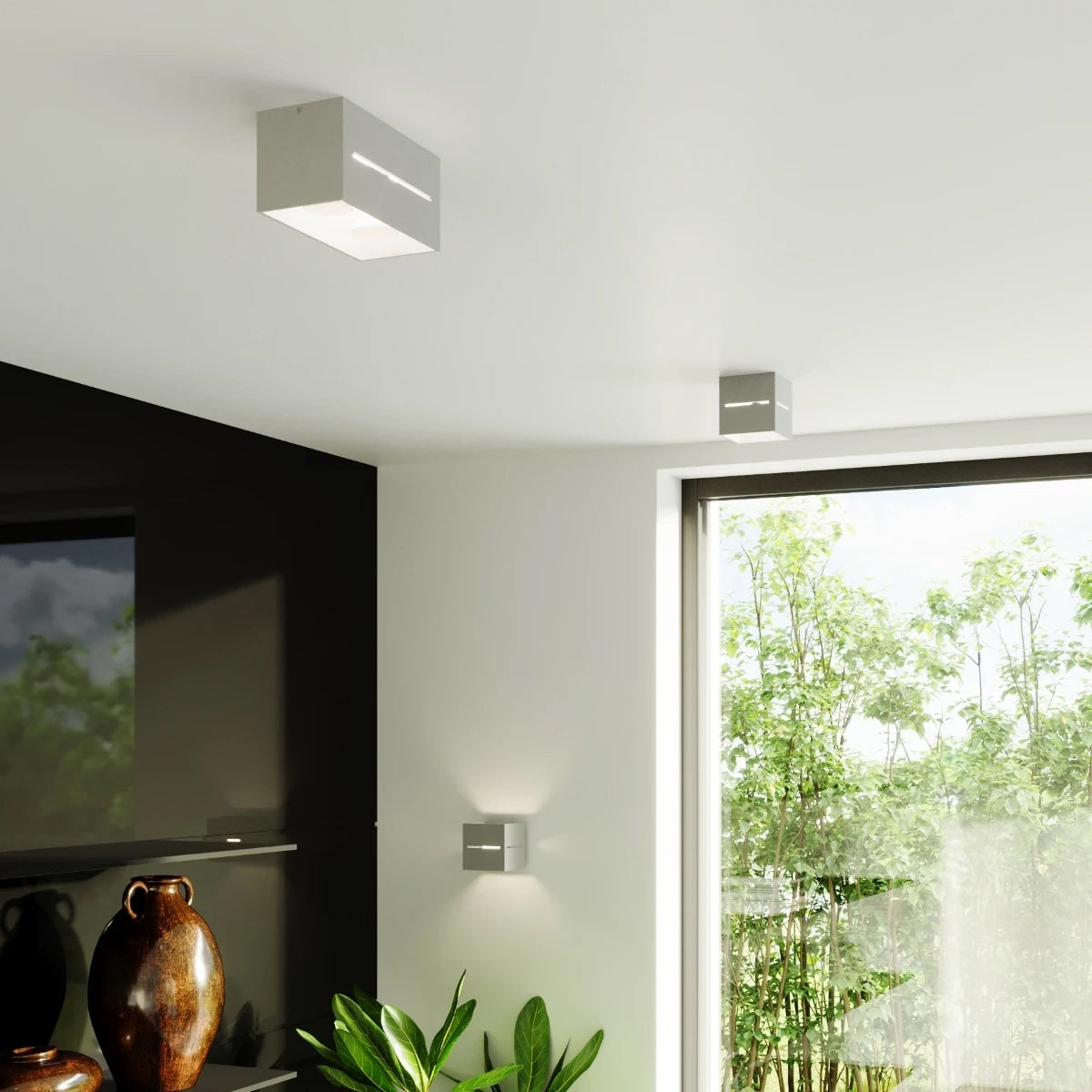 Aluminium Wall Light With Lobo Maxi Lamp - Deep Space