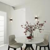 Aluminium Wall Light With Loreto Glass Lamp - Deep Space