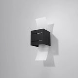 Aluminium Wall Light With Loreto Glass Lamp - Deep Space