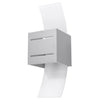 Aluminium Wall Light With Loreto Glass Lamp - Deep Space