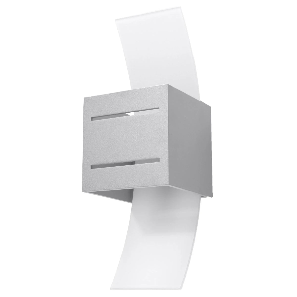 Aluminium Wall Light With Loreto Glass Lamp - Deep Space