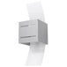 Aluminium Wall Light With Loreto Glass Lamp - Deep Space