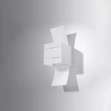 Aluminium Wall Light With Loreto Glass Lamp - Deep Space
