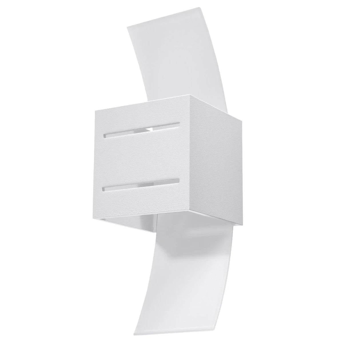Aluminium Wall Light With Loreto Glass Lamp - Deep Space