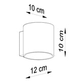 Aluminium Wall Light With Orbis 1 Lamp - Deep Space