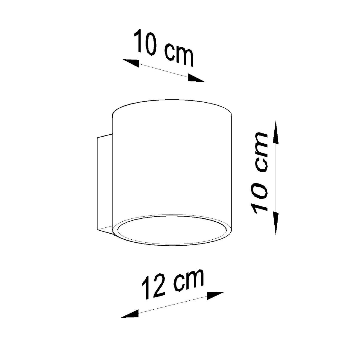 Aluminium Wall Light With Orbis 1 Lamp - Deep Space