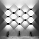 Aluminium Wall Light With Quad 1 Lamp - Deep Space