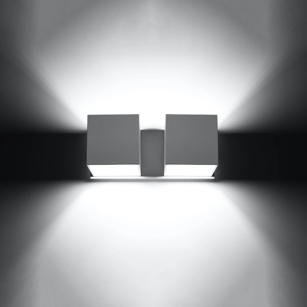 Aluminium Wall Light With Quad 2 Lamp - Deep Space