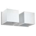 Aluminium Wall Light With Quad 2 Lamp - Deep Space