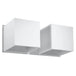 Aluminium Wall Light With Quad 2 Lamp - Deep Space