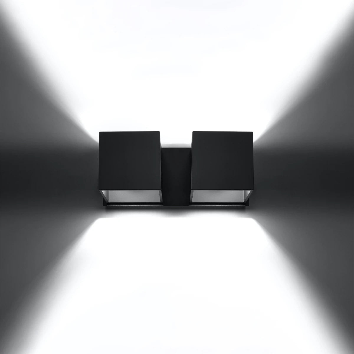 Aluminium Wall Light With Quad 2 Lamp - Deep Space