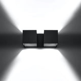 Aluminium Wall Light With Quad 2 Lamp - Deep Space