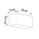 Aluminium Wall Light With Quad Maxi Lamp - Deep Space