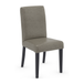 Aniline Leather Dining Chair With Black Wooden Legs - Farnley