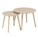 Bamboo Coffee Tables Round in Set Of 2 - Roslin