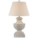 Beige Linen Shade Table Lamp With Wooden Base - Montara
