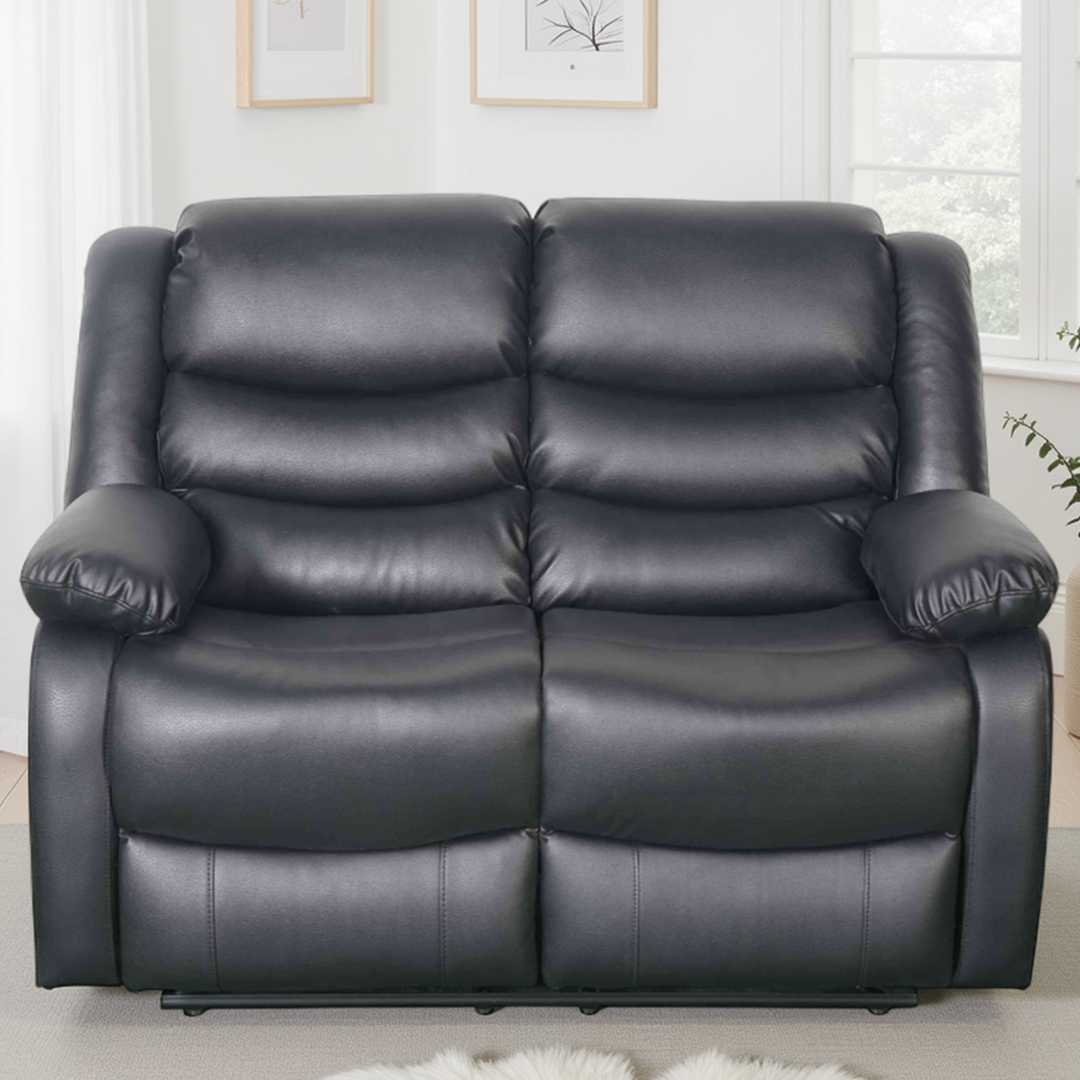 Bonded Leather 2 Seater Sofa Manual Recliner - Conrad