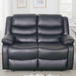 Bonded Leather 2 Seater Sofa Manual Recliner - Conrad