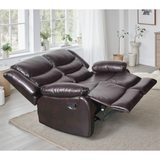 Bonded Leather 2 Seater Sofa Manual Recliner - Conrad