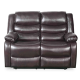 Bonded Leather 2 Seater Sofa Manual Recliner - Conrad