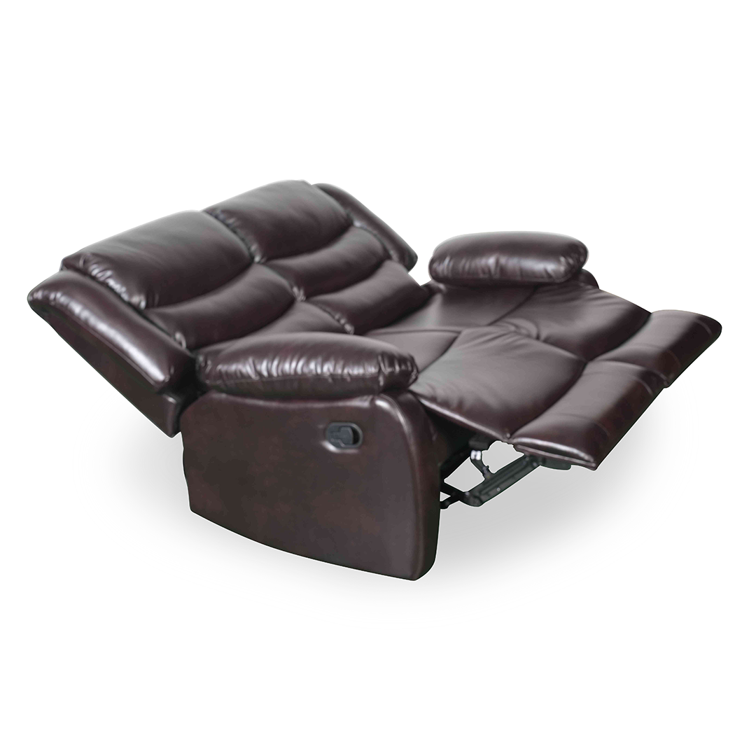 Bonded Leather 2 Seater Sofa Manual Recliner - Conrad