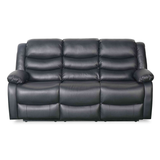Bonded Leather 3 Seater Sofa Manual Recliner - Conrad