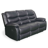 Bonded Leather 3 Seater Sofa Manual Recliner - Conrad