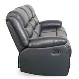 Bonded Leather 3 Seater Sofa Manual Recliner - Conrad