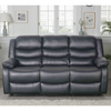 Bonded Leather 3 Seater Sofa Manual Recliner - Conrad
