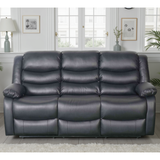 Bonded Leather 3 Seater Sofa Manual Recliner - Conrad