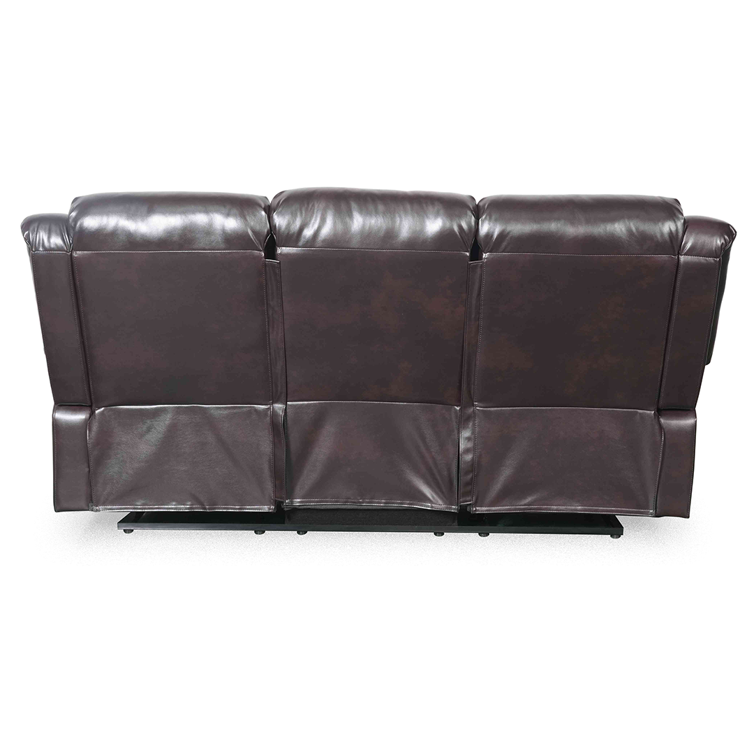 Bonded Leather 3 Seater Sofa Manual Recliner - Conrad