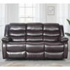 Bonded Leather 3 Seater Sofa Manual Recliner - Conrad