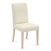 Bonded Leather Dining Chair With Light Oak Wooden Legs - Farnley