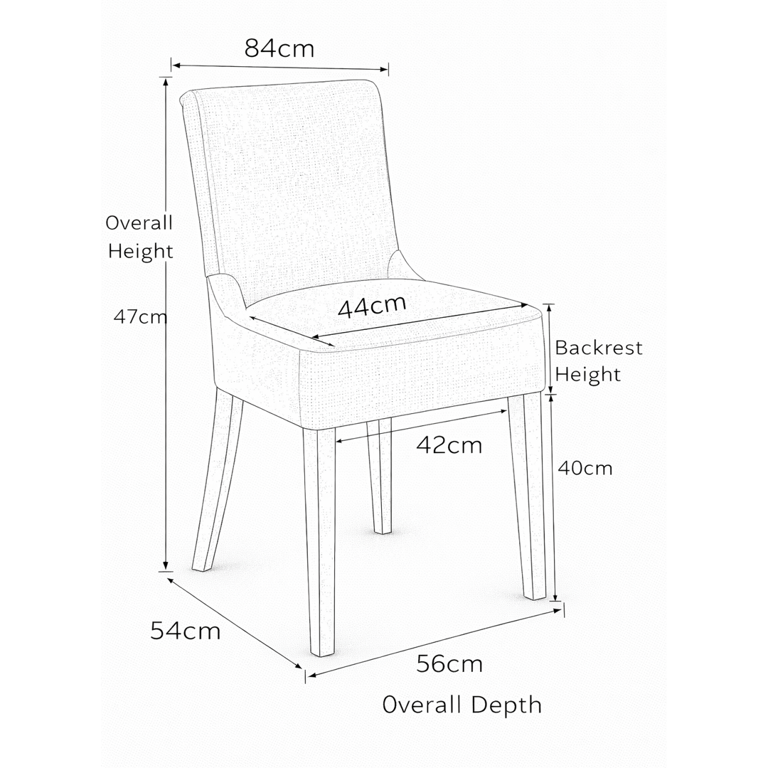 Bonded Leather Dining Chair With Rustic Oak Wooden Legs - Greystone