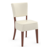 Bonded Leather Dining Chair With Walnut Wooden Legs - Greystone